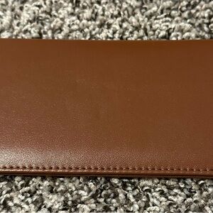 Leather checkbook cover